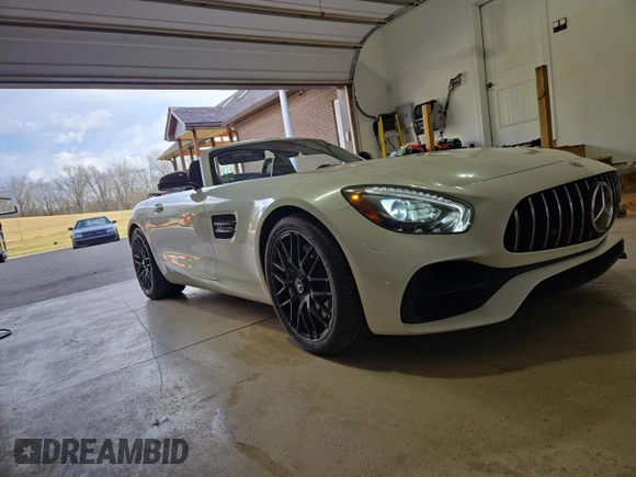 2018 Mercedes-Benz AMG GT AMG GT with VIN WDDYK7HA2JA018312, listed as a Copart auction lot 48109065 with 23,147 mi miles and Salvage title. Bid and sale history available at DreamBid. Image 1.