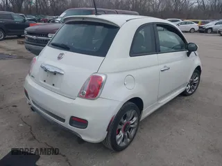 2015 FIAT 500 Sport with VIN 3C3CFFBR3FT509185, listed as a IAAI auction lot 41739081 with 23,555 mi miles. Bid and sale history available at carsss.com. Image 4.