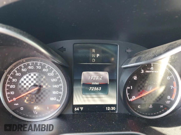 2018 Mercedes-Benz C 43 AMG with VIN WDDWJ6EB2JF612080, listed as a Copart auction lot 48630235 with 72,563 mi miles and Salvage title. Bid and sale history available at DreamBid. Image 9.