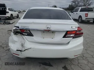 2015 Honda Civic EX-L with VIN 19XFB2F90FE003552, listed as a Copart auction lot 48020205 with 129,021 mi miles and Salvage Title. Bid and sale history available at DreamBid. Image 6.