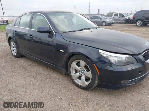 2008 BMW 5 Series 528i with VIN WBANU53568C113344, listed as a IAAI auction lot 41960354 with 194,459 mi miles and . Bid and sale history available at carsss.com. Image 1.