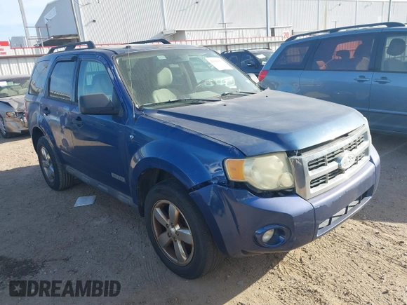 2008 Ford Escape XLT с VIN 1FMCU03148KE77063, выставлен на аукционе IAAI как лот 41815059 с пробегом 160 000 миль миль и . История ставок и продаж доступна на DreamBid. Изображение 1.