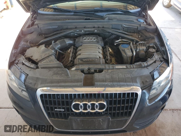 2012 Audi Q5 Premium with VIN WA1LKCFP2CA002628, listed as a Copart auction lot 56240585 with 129,335 mi miles and Salvage title. Bid and sale history available at DreamBid. Image 12.