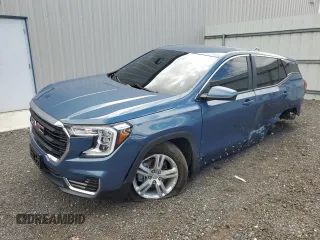 2024 GMC Terrain SLE with VIN 3GKALTEG3RL283680, listed as a Copart auction lot 57504555 with 27,371 mi miles and Salvage title. Bid and sale history available at DreamBid. Image 1.
