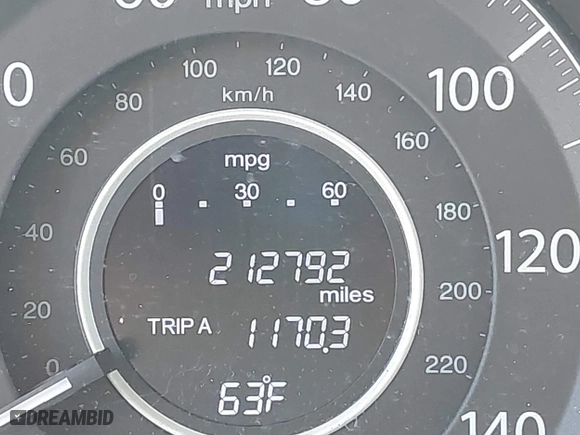 2016 Honda CR-V EX-L with VIN 5J6RM3H73GL011334, listed as a IAAI auction lot 41643636 with 212,792 mi miles. Bid and sale history available at carsss.com. Image 15.