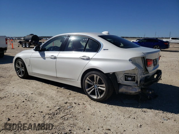 2017 BMW 3 Series 330e iPerformance with VIN WBA8E1C56HK895069, listed as a Copart auction lot 43558965 with 45,042 mi miles and Salvage Title. Bid and sale history available at carsss.com. Image 2.