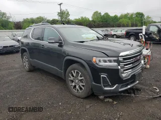 2020 GMC Acadia SLE with VIN 1GKKNRLS7LZ195692, listed as a Copart auction lot 57106115 with 81,555 mi miles and Salvage title. Bid and sale history available at DreamBid. Image 4.