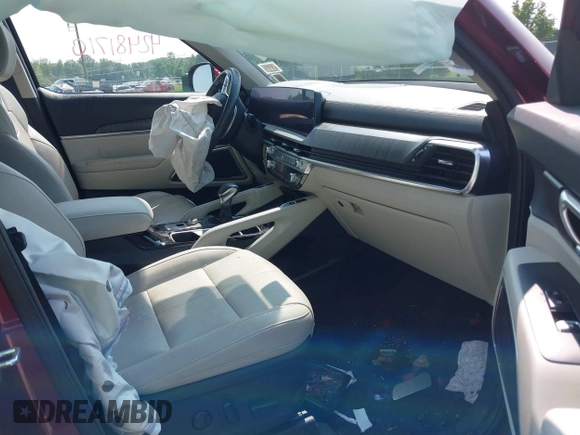 2023 Kia Telluride SX X-Pro with VIN 5XYP5DGC8PG376862, listed as a IAAI auction lot 42481710 with 17,517 mi miles and . Bid and sale history available at DreamBid. Image 5.