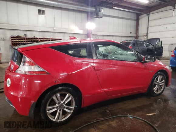 2012 Honda CR-Z EX with VIN JHMZF1D66CS000375, listed as a Copart auction lot 44152365 with 83,037 mi miles and Salvage Title. Bid and sale history available at carsss.com. Image 3.