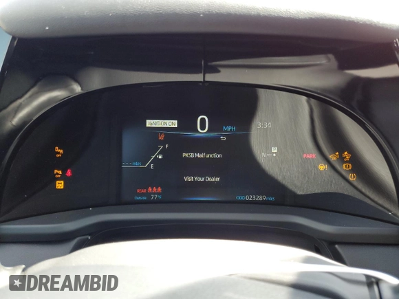 2021 Toyota Mirai XLE with VIN JTDAAAAA2MA003464, listed as a Copart auction lot 57154465 with 23,289 mi miles and Salvage title. Bid and sale history available at DreamBid. Image 9.
