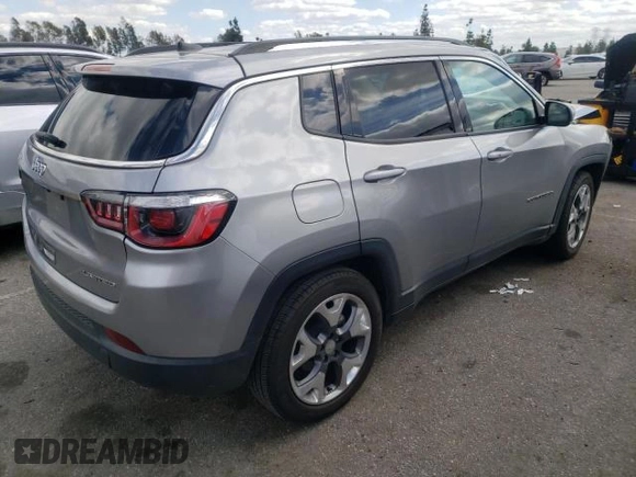 2020 Jeep Compass Limited with VIN 3C4NJCCB7LT114456, listed as a Copart auction lot 54621405 with 49,893 mi miles and Clean Title. Bid and sale history available at carsss.com. Image 3.
