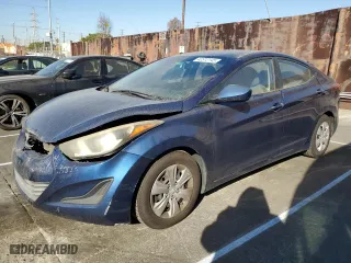 2016 Hyundai Elantra SE with VIN 5NPDH4AE1GH747339, listed as a Copart auction lot 42312145 with 143,531 mi miles and Salvage Title. Bid and sale history available at carsss.com. Image 1.