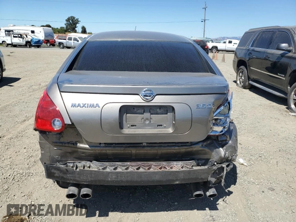 2005 Nissan Maxima 3.5 SL with VIN 1N4BA41E75C832857, listed as a Copart auction lot 65464364 with 165,954 mi miles and Salvage Title. Bid and sale history available at carsss.com. Image 6.