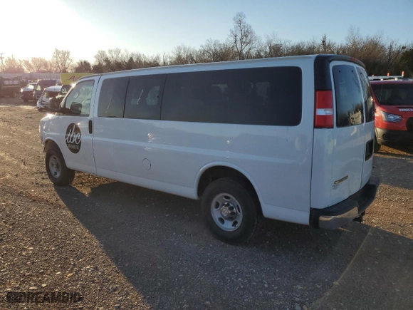 2017 Chevrolet Express Passenger LT with VIN 1GAZGPFG1H1199459, listed as a Copart auction lot 48024765 with 64,459 mi miles and Salvage Title. Bid and sale history available at carsss.com. Image 2.