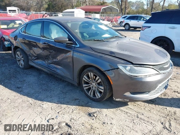 2015 Chrysler 200 Limited with VIN 1C3CCCAB2FN754071, listed as a IAAI auction lot 41686277 with 166,890 mi miles and . Bid and sale history available at carsss.com. Image 1.