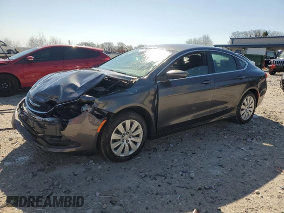 2015 Chrysler 200 LX z VIN 1C3CCCFBXFN610082, wystawiony jako Copart lot #53968855 z przebiegiem 116 395 mil mil oraz Czysty tytuł • Clean title. Historia ofert i sprzedaży dostępna na DreamBid. Obrazek 1.