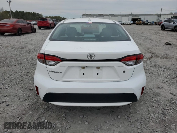 2020 Toyota Corolla L with VIN 5YFDPRAEXLP106087, listed as a Copart auction lot 50846045 with 54,319 mi miles and Salvage Title. Bid and sale history available at carsss.com. Image 6.