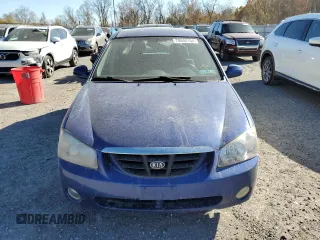 2005 Kia Spectra with VIN KNAFE161055128005, listed as a Copart auction lot 78646104 with Not Provided miles and Clean Title. Bid and sale history available at carsss.com. Image 5.