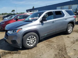 2021 Chevrolet Traverse LS with VIN 1GNERFKW1MJ133406, listed as a Copart auction lot 66104845 with 102,780 mi miles and Clean title. Bid and sale history available at DreamBid. Image 1.