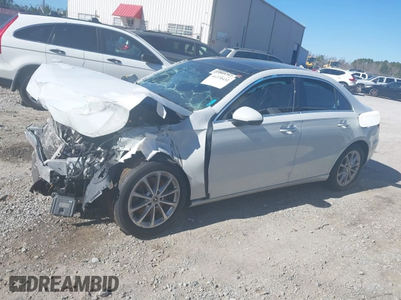 2020 Mercedes-Benz A 220 with VIN WDD3G4FB8LW038575, listed as a IAAI auction lot 41370432 with Not provided miles and . Bid and sale history available at DreamBid. Image 2.