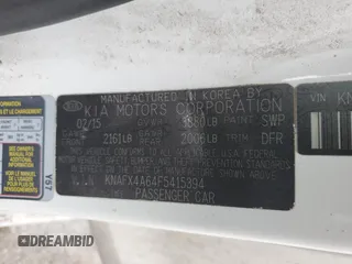 2015 Kia Forte LX with VIN KNAFX4A64F5415394, listed as a Copart auction lot 63706514 with 68,296 mi miles and Non Repairable. Bid and sale history available at carsss.com. Image 12.