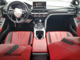 2023 Acura Integra w/A-Spec Package with VIN 19UDE4H34PA008438, listed as a Copart auction lot 72038714 with 16,410 mi miles and Salvage Title. Bid and sale history available at carsss.com. Image 8.