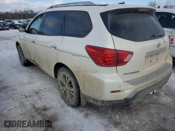 2017 Nissan Pathfinder SV with VIN 5N1DR2MM7HC610550, listed as a Copart auction lot 87195714 with 54,066 mi miles and Salvage Title. Bid and sale history available at carsss.com. Image 2.