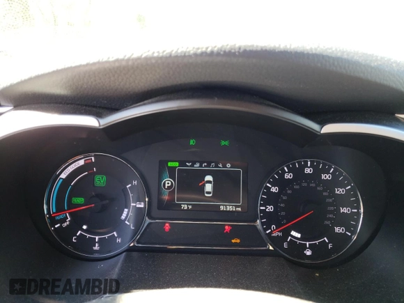 2015 Kia Optima Hybrid EX with VIN KNAGN4AD5F5090800, listed as a Copart auction lot 70700424 with 91,351 mi miles and Salvage Title. Bid and sale history available at carsss.com. Image 9.