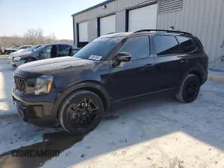2024 Kia Telluride SX X-Line with VIN 5XYP5DGCXRG502514, listed as a Copart auction lot 48963985 with 20,560 mi miles and Salvage Title. Bid and sale history available at carsss.com. Image 1.