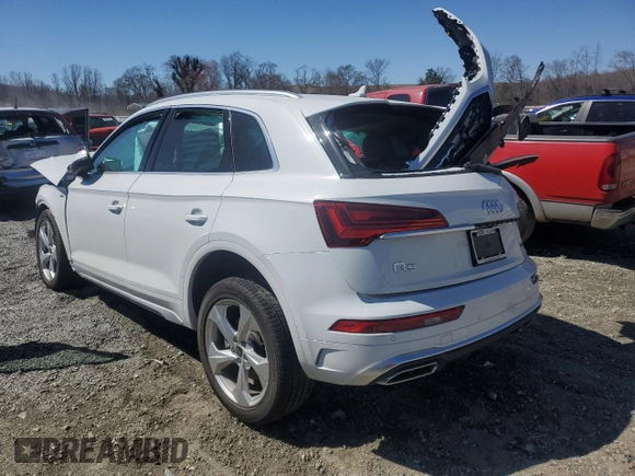 2024 Audi Q5 S line Premium Plus with VIN WA1EAAFYXR2052091, listed as a Copart auction lot 49450535 with Not provided miles and Salvage title. Bid and sale history available at DreamBid. Image 2.