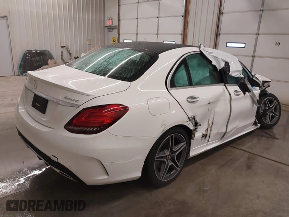 2020 Mercedes-Benz C 300 with VIN W1KWF8EB8LR582243, listed as a IAAI auction lot 41353781 with 22,015 mi miles and . Bid and sale history available at DreamBid. Image 4.
