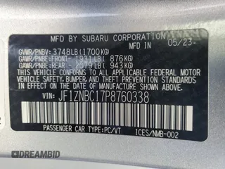 2023 Toyota GR86 with VIN JF1ZNBC17P8760338, listed as a Copart auction lot 77890934 with 0 mi miles and Salvage Title. Bid and sale history available at carsss.com. Image 12.