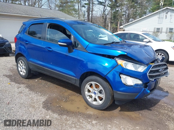 2018 Ford EcoSport SE with VIN MAJ6P1UL9JC212272, listed as a IAAI auction lot 41980901 with 108,488 mi miles. Bid and sale history available at carsss.com. Image 1.