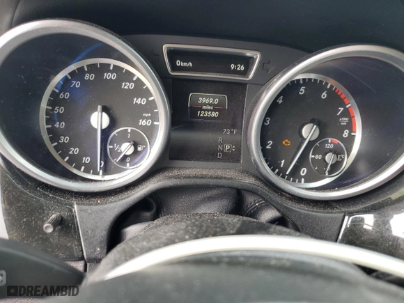 2016 Mercedes-Benz GL with VIN 4JGDF6EEXGA669982, listed as a Copart auction lot 53414664 with 123,580 mi miles. Bid and sale history available at carsss.com. Image 9.