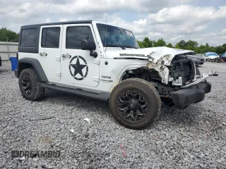 2018 Jeep Wrangler Unlimited Sport S with VIN 1C4HJWDG7JL925191, listed as a Copart auction lot 60203105 with Not provided miles and Salvage title. Bid and sale history available at DreamBid. Image 4.