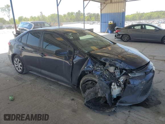 2022 Toyota Corolla LE with VIN 5YFEPMAE4NP344270, listed as a Copart auction lot 53124835 with 38,407 mi miles and Salvage Title. Bid and sale history available at DreamBid. Image 4.