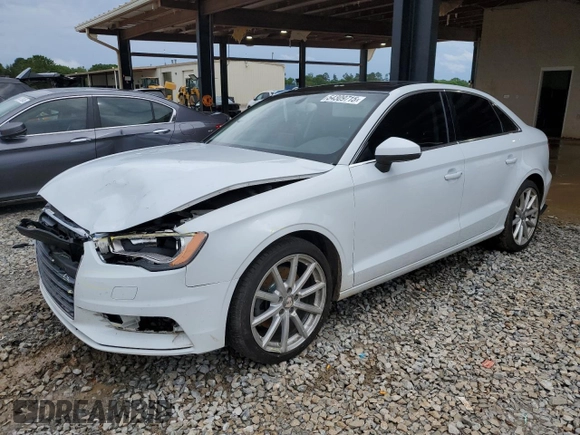 2015 Audi A3 Premium with VIN WAUACGFF8F1012302, listed as a Copart auction lot 54309715 with 94,061 mi miles and Salvage title. Bid and sale history available at DreamBid. Image 1.