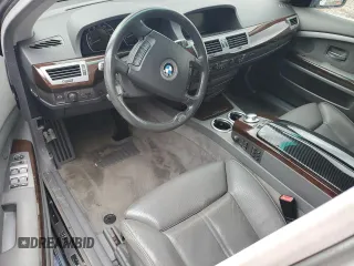 2005 BMW 7 Series 745Li with VIN WBAGN63515DS56509, listed as a Copart auction lot 51021155 with 0 mi miles and Salvage Title. Bid and sale history available at carsss.com. Image 8.