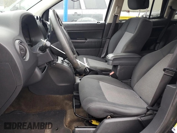 2014 Jeep Compass Sport with VIN 1C4NJCBA0ED552043, listed as a Copart auction lot 51749685 with 0 mi miles and Salvage Title. Bid and sale history available at carsss.com. Image 7.