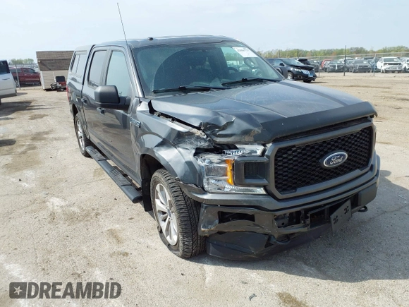 2018 Ford F-150 XL with VIN 1FTEW1EP9JKF56149, listed as a IAAI auction lot 42066727 with 73,689 mi miles and . Bid and sale history available at DreamBid. Image 1.