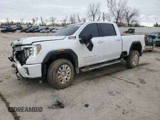 2021 GMC Sierra 3500HD Denali z VIN 1GT49WEY2MF223992, wystawiony jako Copart lot #44362795 z przebiegiem 105 489 mil mil oraz Szkoda całkowita • Salvage title. Historia ofert i sprzedaży dostępna na DreamBid. Obrazek 1.