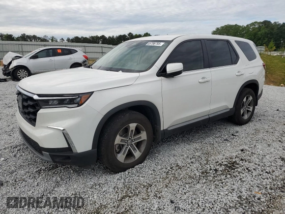 2024 Honda Pilot EX-L z VIN 5FNYG2H45RB007249, wystawiony jako Copart lot #55786795 z przebiegiem 14 066 mil mil oraz Szkoda całkowita • Salvage title. Historia ofert i sprzedaży dostępna na DreamBid. Obrazek 1.