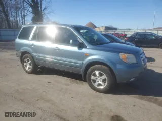 2008 Honda Pilot EX-L with VIN 5FNYF18758B028771, listed as a Copart auction lot 45295865 with 167,965 mi miles and Salvage Title. Bid and sale history available at carsss.com. Image 4.