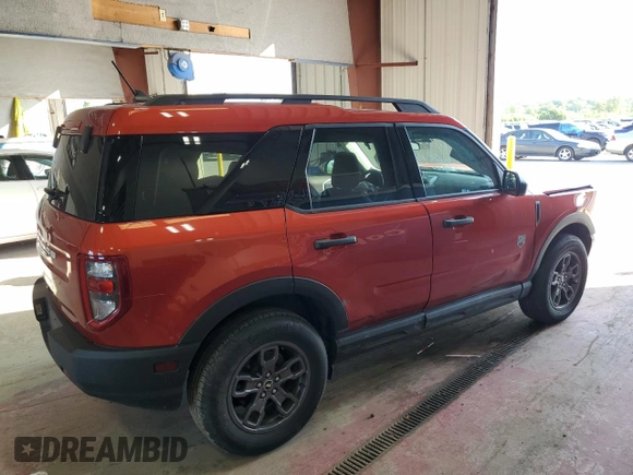 2023 Ford Bronco Sport Big Bend with VIN 3FMCR9B6XPRD64165, listed as a Copart auction lot 60398065 with 8,535 mi miles and Salvage title. Bid and sale history available at DreamBid. Image 3.