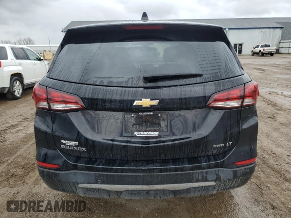 2023 Chevrolet Equinox LT with VIN 3GNAXUEG1PL107169, listed as a Copart auction lot 51832255 with 22,293 mi miles and Clean Title. Bid and sale history available at DreamBid. Image 6.