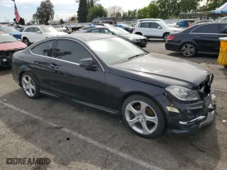 2012 Mercedes-Benz C-Class C 250 with VIN WDDGJ4HB8CF799459, listed as a Copart auction lot 46551745 with 0 mi miles and Salvage Title. Bid and sale history available at carsss.com. Image 4.