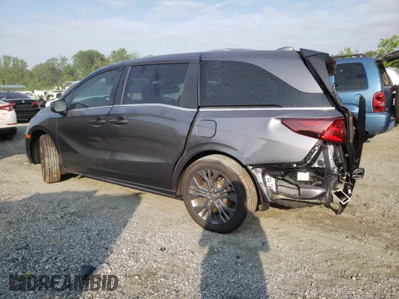 2025 Honda Odyssey Touring с VIN 5FNRL6H82SB008424, выставлен на аукционе Copart как лот 56060855 с пробегом Не указан миль и Списание • Salvage title. История ставок и продаж доступна на DreamBid. Изображение 2.