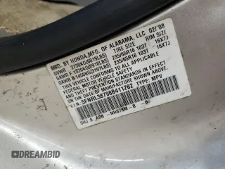 2008 Honda Odyssey EX-L with VIN 5FNRL38798B411282, listed as a Copart auction lot 53062925 with 285,238 mi miles and Clean Title. Bid and sale history available at carsss.com. Image 13.