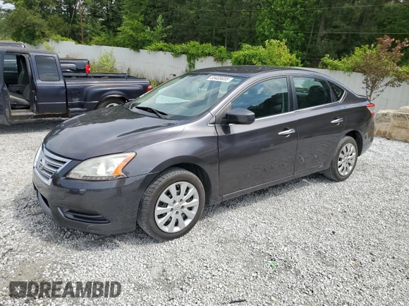2013 Nissan Sentra S with VIN 3N1AB7AP7DL792419, listed as a Copart auction lot 55405655 with 116,635 mi miles and Clean Title. Bid and sale history available at DreamBid. Image 1.