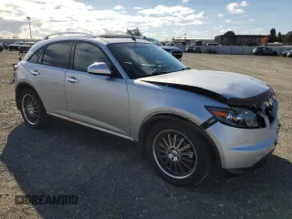 2007 Infiniti FX35 with VIN JNRAS08W37X206213, listed as a Copart auction lot 80970684 with 60,942 mi miles and Salvage Title. Bid and sale history available at carsss.com. Image 4.